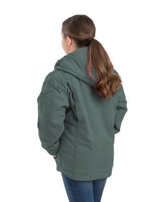 Image showing  Kid's Sherpa-Lined Softstone Duck Hooded Jacket