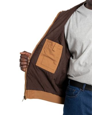 Image showing  Men's Super-Duty Washed Duck Quilt-Lined Hooded Jacket