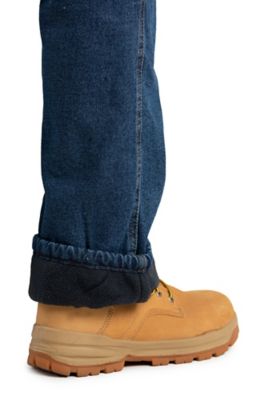 Image showing  Men's Relaxed Fit Mid-Rise Fleece-Lined Denim Jeans