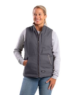 Berne Women's Sherpa-Lined Softstone Duck Vest