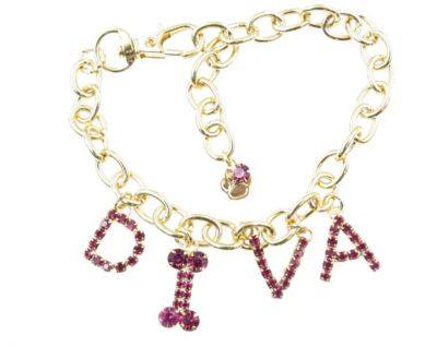 Buddy G's DIVA Rhinestone Dog Collar