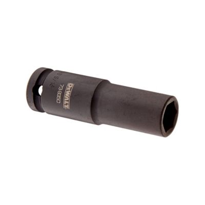 DEWALT 1/2 in. Drive x 9/16 in.- 6 Point Deep Well Impact Socket