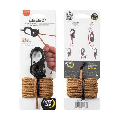 Image showing  CamJam XT Aluminum Cord Tightener with Paracord