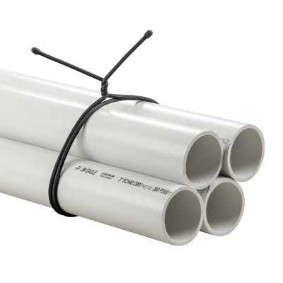 Image showing  64 in. Black Gear Tie Reusable Rubber Twist Tie