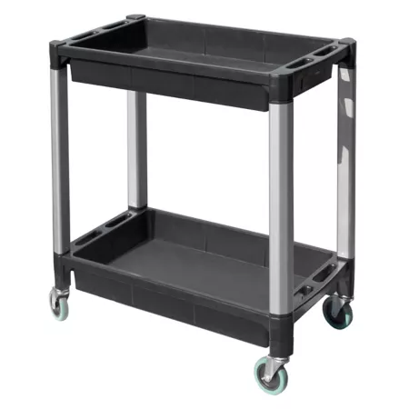 Avitec 300 lb Capacity Utility Service Cart with Two Trays Utility Carts