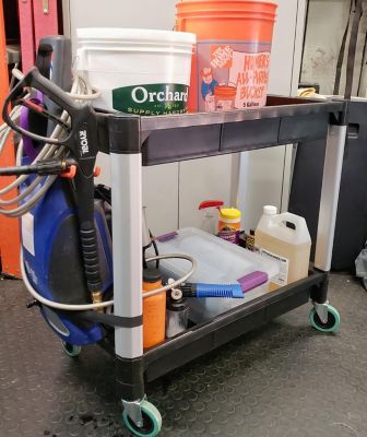 Image showing  300 lb. Capacity Utility Service Cart with Two Trays