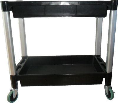 Image showing  300 lb. Capacity Utility Service Cart with Two Trays