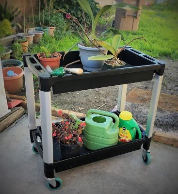 Image showing  300 lb. Capacity Utility Service Cart with Two Trays