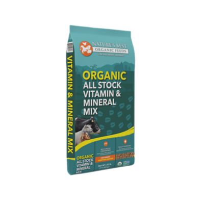Nature's Best Organic All Stock Vitamin and Mineral Mix Livestock Feed, 25 lb. Bag