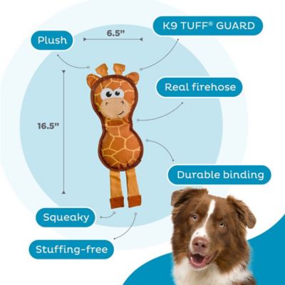 Image showing  Fire Biterz Giraffe Dog Toy Med