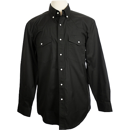 Wyoming Traders Men's Oxford Western Shirt (With Pearl Snaps)