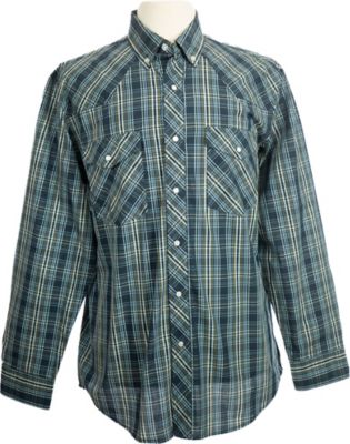 Wyoming Traders Men's #11 Western Plaid Print Shirt