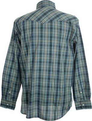 Image showing  Men's #11 Western Plaid Print Shirt