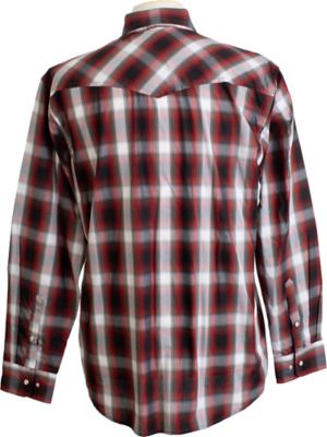 Image showing  Men's #15 Western Plaid Print Shirt