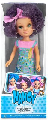 Nancy Curly Power Fashion Doll with Purple Hair