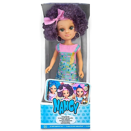 Nancy Curly Power Fashion Doll with Purple Hair
