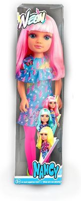 Nancy Neon Fashion Doll with Pink Hair