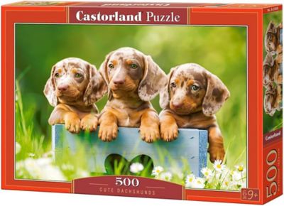 Castorland Cute Dachshunds 500 pc. Jigsaw Puzzle