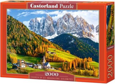 Castorland Church of St. Magdalena, Dolomites, Italy 2000 pc. Jigsaw Puzzle