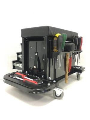 Image showing  26-3/4 in. 3-Drawer Rolling Tool Chest Seat