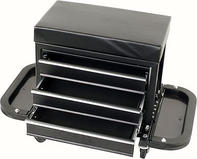 Image showing  26-3/4 in. 3-Drawer Rolling Tool Chest Seat