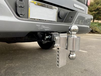 Image showing  2 in. Receiver Aluminum Adjustable Ball Mount, 6 in. Drop, 10,000 lb. Capacity