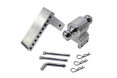 Image showing  2 in. Receiver Aluminum Adjustable Ball Mount, 6 in. Drop, 10,000 lb. Capacity