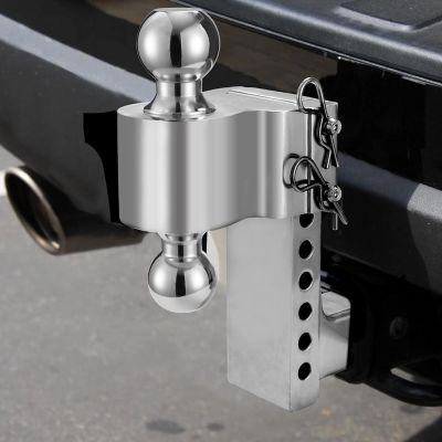 Image showing  2 in. Receiver Aluminum Adjustable Ball Mount, 6 in. Drop, 10,000 lb. Capacity