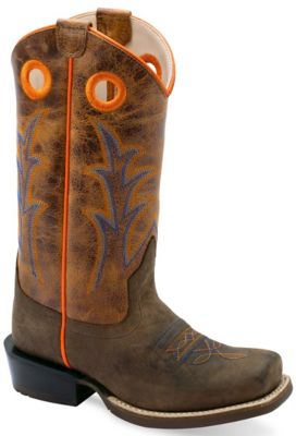 Image showing 0 th Old West Children's Medium Square Toe Boots