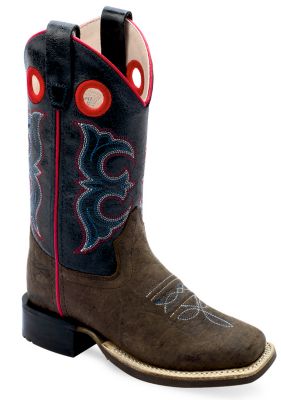 Old West Children's Broad Square Toe Boots