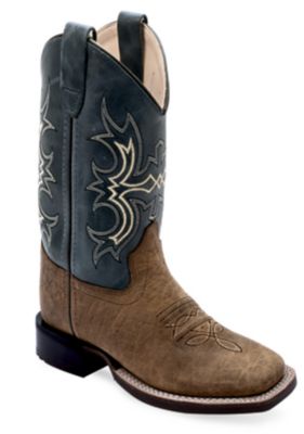 Old West Children's Broad Square Toe Boots