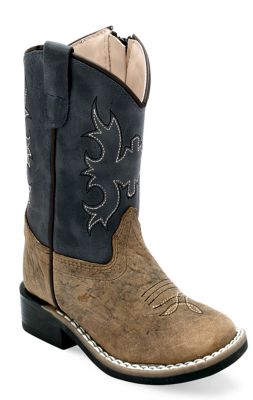 Old West Toddler's Broad Square Toe Boots