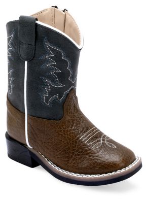 Old West Toddler's Broad Square Toe Low Height Shaft Boots