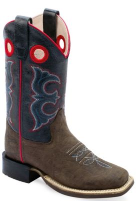 Old West Unisex Kids' Broad Square Toe Boots, BSY1969