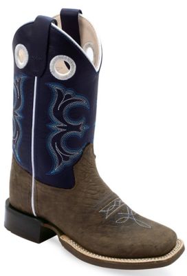 Old West Unisex Kids' Broad Square Toe Boots, BSY1969