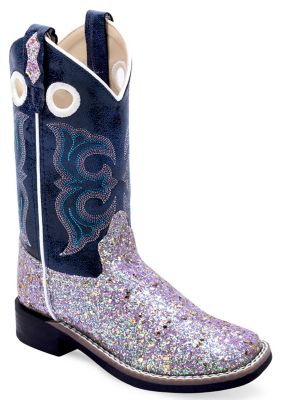 Image showing  Unisex Kids All-Over Leatherette Material Broad Square Toe Boots, VB9189