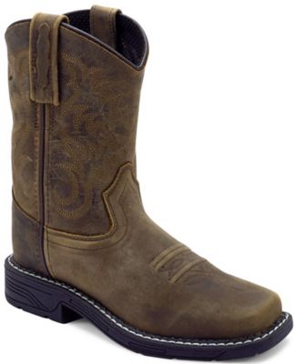 Old West Unisex Kids' Square Toe Boots