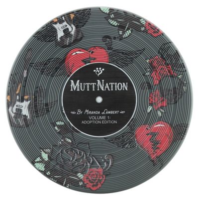 MuttNation Fueled by Miranda Lambert Vinyl Record Design Frisbee Dog Toy