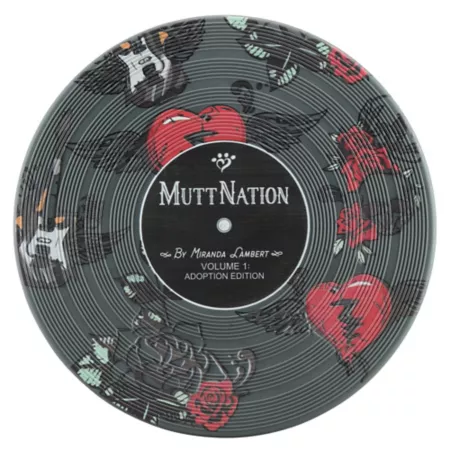 MuttNation Powered by Miranda Lambert Vinyl Disc Design Frisbee Dog Toy Dog Fetch Toys