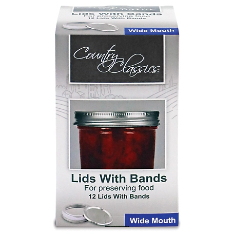 Country Classics Wide Mouth Lids& Bands, 12 ct., 4 Pack