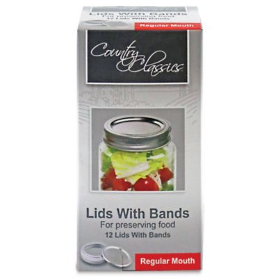 Country Classics Regular Mouth Lids & Bands, 12 ct., 4 Pack