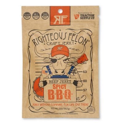 Righteous Felon Sweet & Spicy BBQ Jerky by Righteous Felon