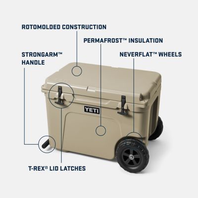 Image showing 6 th YETI 50 qt. Tundra Haul Wheeled Cooler