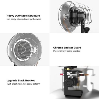 Image showing  Tank Top Infrared Propane Heater, Single Burner, 15,000 BTU