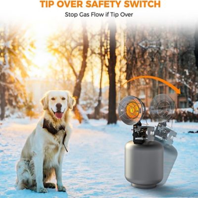 Image showing  Tank Top Infrared Propane Heater, Single Burner, 15,000 BTU