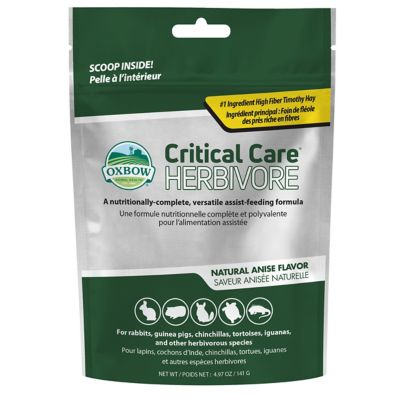 Oxbow Animal Health Critical Care Herbivore Anise Powder Supplement for Small Pets, 4.97 oz.