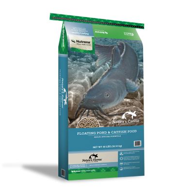 Nutrena Nature's Canvas Farm Pond Floating Catfish Feed, 40 lb.