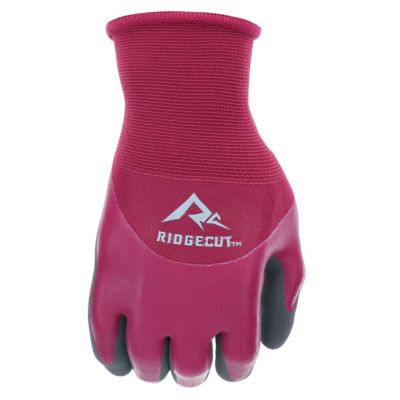 Image showing  Unisex Polyester Water-Resistant Dual Coated Latex Work Gloves, 1-Pair