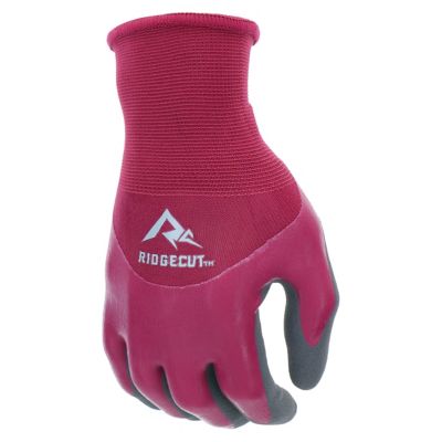 Image showing  Unisex Polyester Water-Resistant Dual Coated Latex Work Gloves, 1-Pair