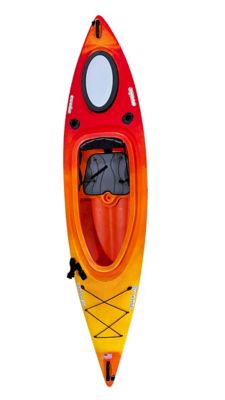 Image showing  10 ft. 3 in. Coast Sit-Inside Kayak with Paddle, Red Orange/Golden